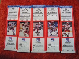 NHL 1988-89 NY Rangers Full Unused Ticket Stubs MSG New York, NY $ 4.99 Each! - £3.92 GBP