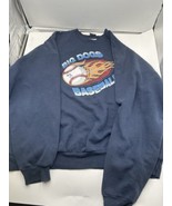 Vintage Big Dogs Baseball Sweatshirt 2XL XXL 90s Y2K Flames - $753.77 MXN