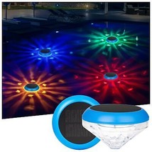 Pugwoy Solar Floating Pool Lights,RGB Color Changing Waterproof LED Lights,Solar - $37.60