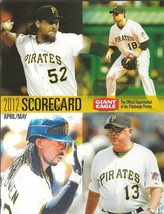 VINTAGE 2012 Pittsburgh Pirates vs Phillies Scorecard Scored Roy Halladay - £11.62 GBP