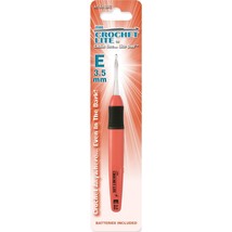 Cornerstone Products Lite Crochet Hooks, Size E, 3.5mm, Red Orange - $13.10