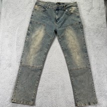 Waimea Mens Blue 5 Pocket Design Denim Relaxed Fit Straight Leg Jeans Size 38 - £15.50 GBP