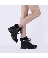 DREAM PAIRS Women’s Montreal Faux-Fur Combat Ankle Bootie – All Black (S... - $547.78 MXN