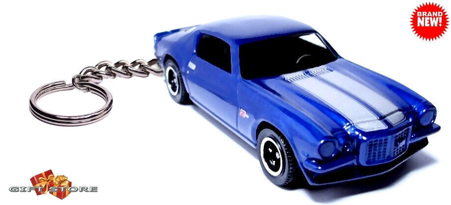 RARE KEYCHAIN 1970~71~72~73 BLUE CHEVY CAMARO Z-28 CUSTOM Ltd GREAT GIFT Item image 3