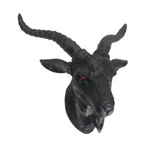 Black Baphomet Lucifer Supernatural Goat Head Sabbath Occult Wall Hanging Decor - £79.11 GBP