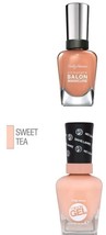 Two (2) Bottles Sally Hansen Miracle Gel Nail Polish~Freedom of Peach~Sweet Tea - £12.03 GBP