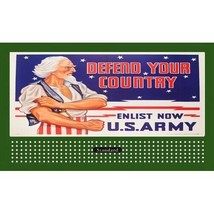 DEFEND YOUR COUNTRY US ARMY INSERT for LIONEL 310 &amp; AMERICAN FLYER - $5.99