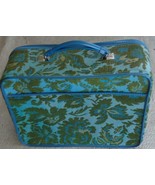 Vintage Vinyl &amp; Tapestry Overnight Bag - VGC - GREAT COLOR &amp; STYLE - GRE... - £38.91 GBP