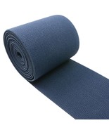 Strapcrafts 3-Inch Wide By 2-Yard Colored Woven Elastic Band,Navy Blue 1... - £23.69 GBP