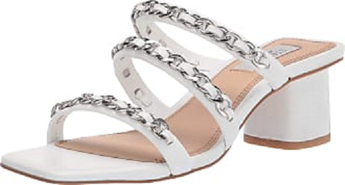 Primary image for NEW STEVEN NEW YORK WHITE LEATHER SANDALS SIZE 8.5 $120