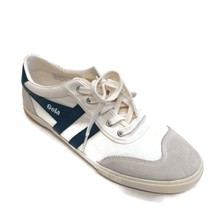 Gola Badminton Womens Off White Blue Casual Shoes Sneakers Trainers Size 10 - £52.91 GBP