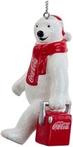 Kurt Adler &quot;Polar Bear w/Coke Cooler&quot; Coca-Cola Christmas Ornament CVS NIP - £14.52 GBP