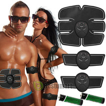 Electric Muscle Toner Ems Fitness Machine Toning Belt 6 Six Pack Abs Fat... - £25.57 GBP