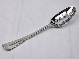 Reed &amp; Barton Williamsburg Royal Scroll Pierced Serving Spoon 8 5/8&quot; Sta... - $34.25