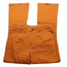 DG2 by Diane Gilman Womens Flare Leg Jeans Size 8 Orange Wash Solid Stretch - £23.30 GBP