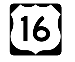 US Route 16 Sticker R1884 Highway Sign Road Sign - £1.14 GBP+