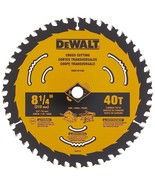 DEWALT Circular Saw Blade, 8 1/4 Inch, 40 Tooth, Cross Cutting (DWA181440) - £43.24 GBP