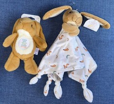 NEW Guess How Much I Love You Plushie Toy &amp; Security Blanket Lovey Blanky Age 0+ - £35.38 GBP