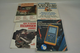 Lot Of 4 Four Hardcover And Paperback Books Auto Repair Tecumseh Engines - $24.74