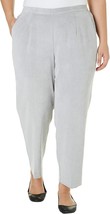 Alfred Dunner Ladies Corduroy Pants Proportioned Medium Grey Size 20 - £23.11 GBP
