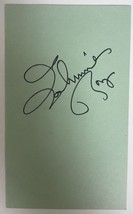 Johnnie Ray (d. 1990) Signed Autographed Vintage 3x5 Index Card - £23.44 GBP