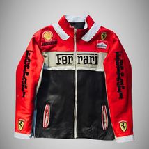 Marlboro Classics Jacket Leather - Racing Style Red & Black Accent - $250.00