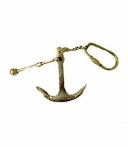 Vintage Nautical Gift Brass Anchor Key Chain Gift Keyring Item Gift - £8.12 GBP