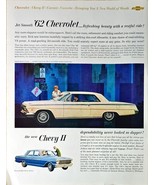 1962 CHEVROLET - Jet Smooth - Chevy II - Dapper - 1961 Vintage Print Ad - €9,87 EUR