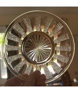 Pink Carnival Diamond Point Columns 6&quot; Bread &amp; Butter Dessert Plate - $8.90