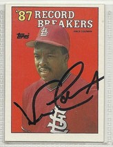Vince Coleman Signed autographed Card 1987 Topps - £11.53 GBP