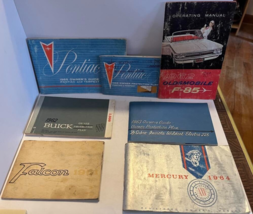 8 Car Owners Manuals Falcon Chevrolet Pontiac Oldsmobile LeSabre Mercury 1960s - £26.08 GBP