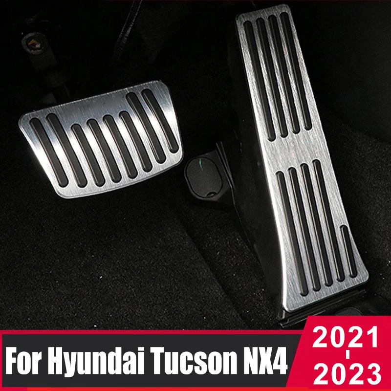 S pad covers for hyundai tucson nx4 2021 2022 2023 2024 accelerator fuel brake footrest thumb200