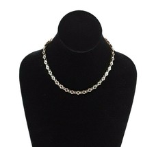Womens Faux Ruby Rhinestone Chain Collar Necklace Gold Tone EUC - $14.31
