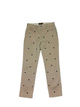 Polo Ralph Lauren Rugby Pants Mens 32x30 Khaki Skull Bones Embroidered C... - $44.10