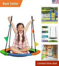 Eco-Friendly 24&quot; Swing Seat with Heavy-Duty Ropes - Perfect for Kids &amp; A... - $48.00