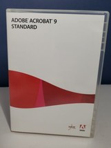Adobe Acrobat 9 Standard Case + DISC + KEY (SERIAL NUMBER) - $39.59