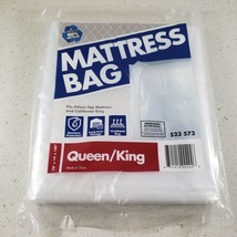  PLASTIC MATTRESS BAG (523573) SIZE: (78&quot;x14&#39;x100&quot;) FITS QUEEN/KING W/PI... - $18.49