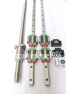 2 pcs HGR25-300mm Linear rail &amp; HGW25CC &amp;RM2010--300mm Ballscrew&amp;BF15/BK... - $186.07
