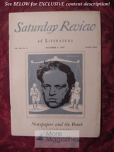 Saturday Review October 4 1947 Louis Fischer Brooks Atkinson Nieman Fellows - £7.95 GBP