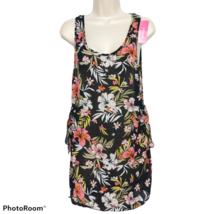 NWT Xhilaration Womens Side-Tie Cover Up Dress Size Small Floral Sleeveless - £17.89 GBP