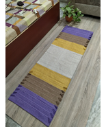 Yoga cotton Mat 1/4&quot; Thick Non Slip Exercise Deluxe Accessories Yellow - $1,880.95 MXN