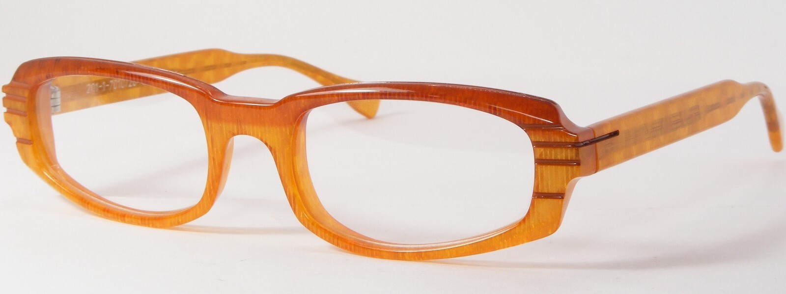 Cecile 201-1-7010/20 Amber/Orange Einzigartig Seltene Brille 50-18-138mm - $274.25