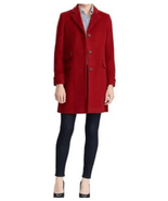 New Lauren Ralph Lauren Wool Blend Reefer Rust Sienna LR2523 $315 - $124.86 CAD