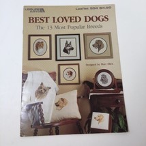 Best Loved Dogs Cross Stitch Pattern Book Leisure Arts 13 Popular Breeds - £7.71 GBP