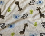 Carter&#39;s Just One You Monkey Lovey Baby Blanket Blue Sherpa Giraffe Frog - $43.00