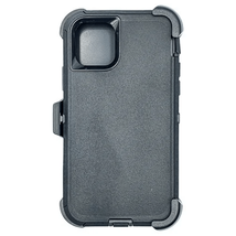Heavy Duty Case Cover w/Clip Holster BLACK/BLACK For iPhone 11 - £6.73 GBP