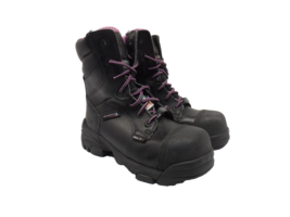 Wolverine Women&#39;s 8&quot; Condor Composite Toe Waterproof Boots Black Purple Size 5W - £51.25 GBP