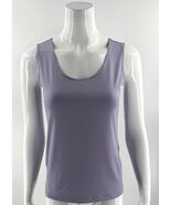 Chicos Tank Top Size 0 / US Small Light Purple Solid Stretch Knit Shell ... - €20,54 EUR