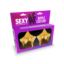 Sexy AF Nipple Couture Gold Stars Pasties - $29.94