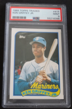 1989 Topps Traded #41T Ken Griffey RC Seattle Mariners Baseball Card PSA 9 Mint - £44.07 GBP